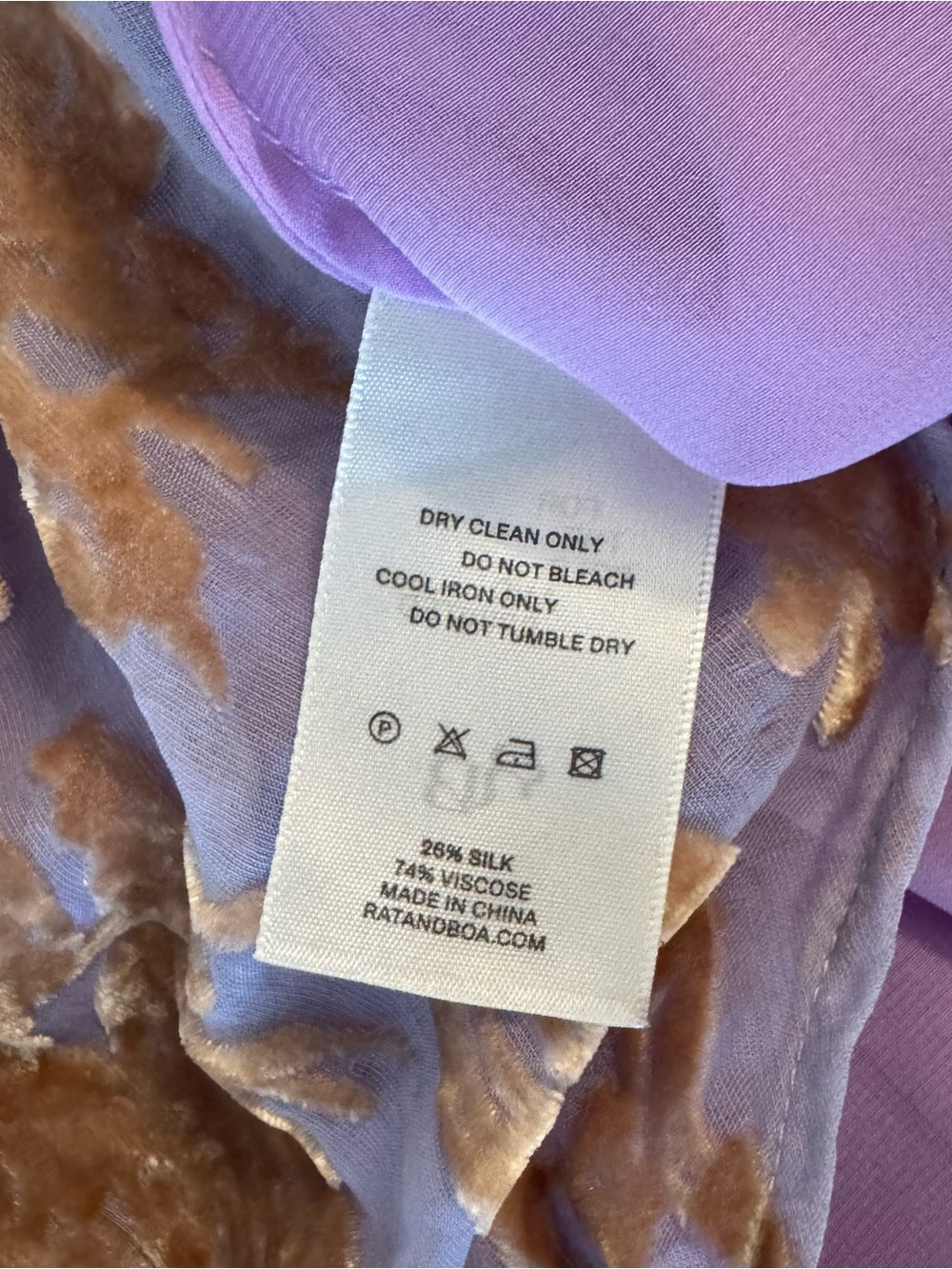 Rat & Boa Athena Dress Maxi Long Wedding Guest Classy Silk Velvet XS Purple - Picture 17 of 17